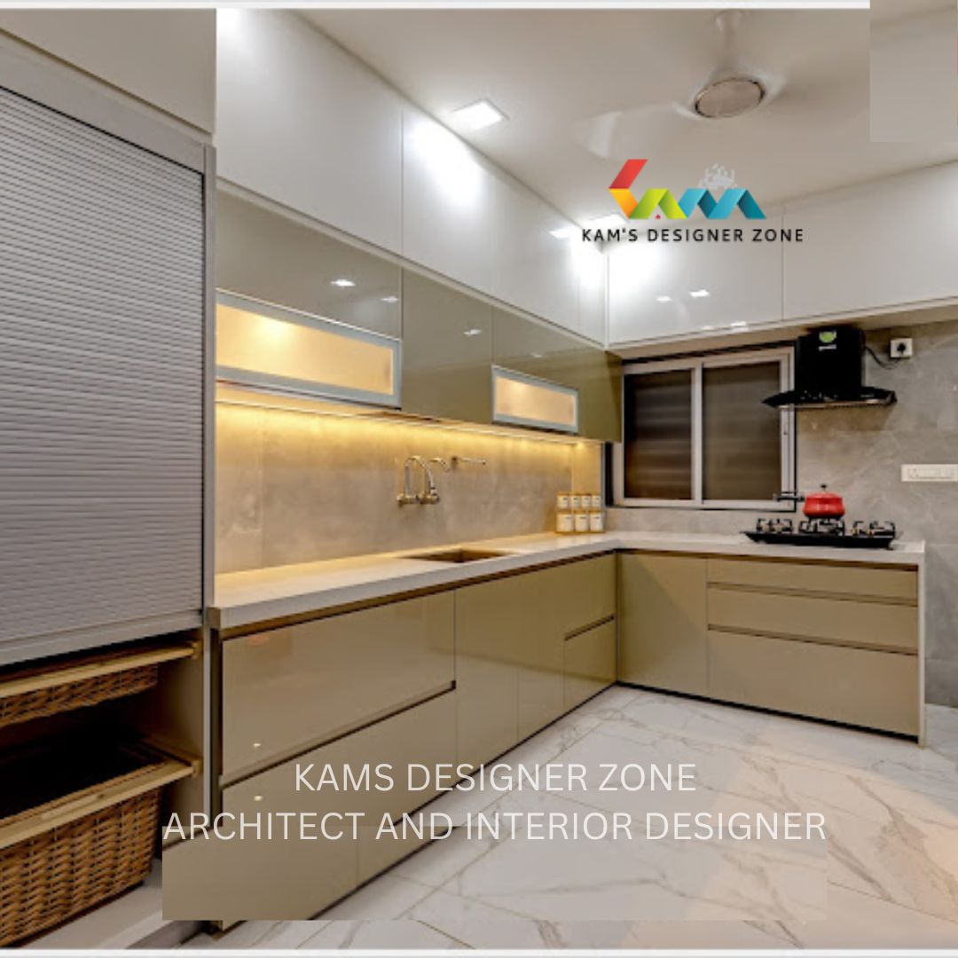 A Wonderful L-Shaped Modular Kitchen Cabinet
                  